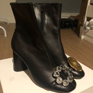 celine jewel elliptic boot